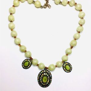 Vintage Monet Bakelite and gemstone necklace